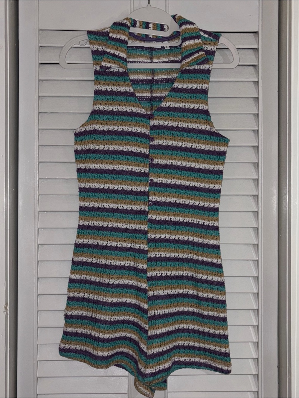 ASOS Design Knit Sleeveless Romper - Multicolor